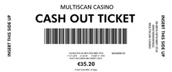 Cash out Tickets